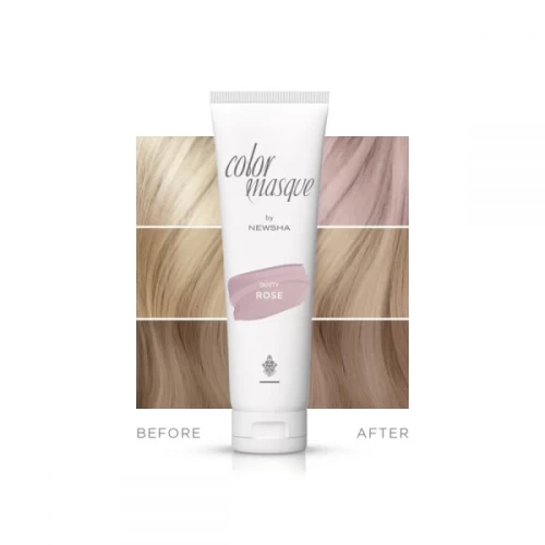 NEWSHA COLOR MASQUE DUSTY ROSE Тонирующая маска для волос "Пудровая роза" 150 мл - img 2