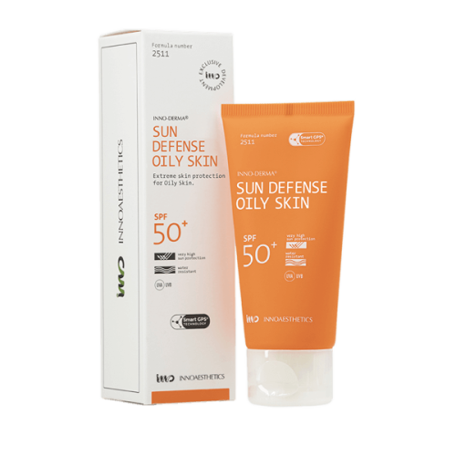 Innoaesthetics Sun Defense Oily Skin Spf 50 крем сонцезахисний для жирної шкіри обличчя 60 мл