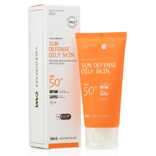 Innoaesthetics Sun Defense Oily Skin Spf 50 крем сонцезахисний для жирної шкіри обличчя 60 мл